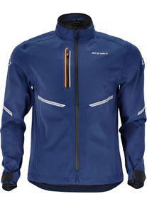 Acerbis X-Duro WP, textile jacket waterproof , color: Dark Blue/Orange , size: XL