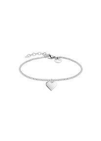 Tamaris , Armband »Herz, TJ-0043-B-17, TJ-0044-B-17« , edelstahlfarben , Cooles Beads-Armband von Tamaris mit Herzanhänger