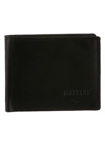Mustang , Geldbörse »Udine leather wallet side opening«, mit RFID-Schutz , schwarz