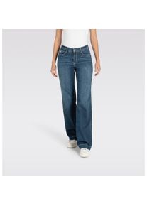 MAC, Damen, Weite Jeans &raquo;DREAM WIDE&laquo; mit weitem Bein-Stretch, authentic dark blue, L&auml;nge 32, 46 -L&auml;nge 32, authentic dark blue, Dream-Wide-Leg Jeans 