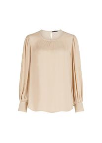 Betty Barclay , Satinbluse »Satin-Bluse langarm« , Beige , 36 , 36 , Passform: Weich fallend