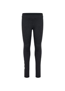 Hummel , Leggings »hmlJR LOGO TIGHTS«, (1 tlg.) , BLACK MELANGE , N-Gr , 140 -N-Gr , 140 , Leggings von Hummel