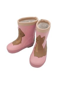 MaxiMo , Gummistiefel, (1 Paar), gefüttert, Profilsohle, reflektierende Details , rose tan , 19 , 19 , Kinder-Gummistiefel von MaxiMo