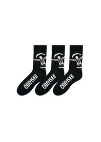 Chiemsee , Freizeitsocken, (Packung, 3 Paar), in pflegeleichter Markenqualität , schwarz , 43-46 , 43-46 , Socke für Sport und Freizeit