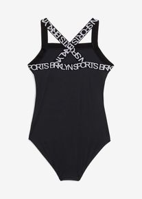 bonprix Bañador, negro, 128/134