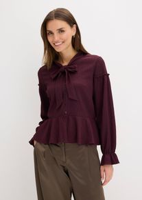 Tunika i strukturert jersey, brun, størrelse 52/54 (XXL), bonprix