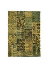 Novel Vintage-Teppich , Grün , Textil , Patchwork , rechteckig , 40x60 cm , in verschiedenen Größen erhältlich , Teppiche Und Böden, Teppiche, Webteppiche