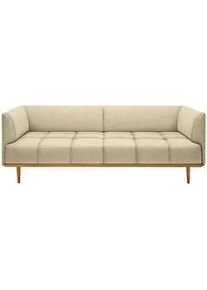 Joka Bigsofa , Hellbraun , Textil , Eiche , 220x77x120 cm , Made in Austria , Typenauswahl, Stoffauswahl , Wohnzimmer, Sofas & Couches, Schlafsofas, Dauerschläfer Sofas