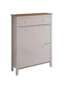 sobuy Schuhschrank Schmal, 80x25x108cm, Hellbraun , Holzwerkstoff , 80x108x25 cm , Garderobe, Schuhaufbewahrung, Schuhkipper
