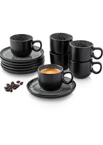 Sänger Sänger Espressotassen SET Sydney - 12 teilig aus Steingut , Grau , Keramik , kratzfest , Kaffee & Tee, Tassen, Espressotassen