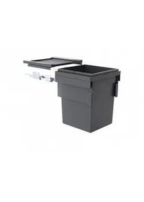 HKT Abfallsammler , Dunkelgrau , Kunststoff , 55 l , 41.2-41.8x49-54.4x40 cm , Haushalt & Kleinelektro, Reinigung, Möbelpflege