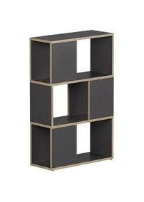 VICCO Raumteiler Eneos Anthrazit/Eiche 60 x 94 cm , Anthrazit, Eichefarben , Holzwerkstoff , 2 Fächer , Rechteckig , 60x94x24 cm , Wohnzimmer, Raumteiler & Paravents, Raumteiler