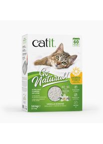 CATIT - Go Natural! Bamboo Clumping Cat Litter - 2 x 1.8kg (3.6kg) (Klumpend, 3.60 kg), Katzenstreu