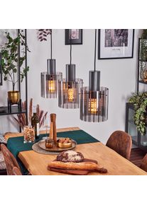 hofstein Vireda Hanglamp, Hanglamp Antraciet, 3-lichts