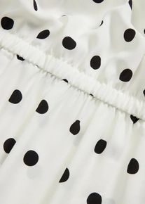bonprix Femei Rochie maxi cu fundă separabilă, alb, 44