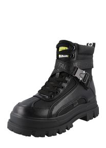 Buffalo Botas com atacadores 'ASPHA COM1 LACEUP MID' em preto Tamanho 43 Simples