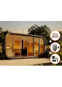 FinnTherm Sauna complete set barrelsauna ScandiCube Space