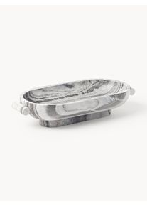 Decorative Marble Bowl Fossil, W 46 cm Grey Marble B 46 x H 10 cm | Westwing Collection