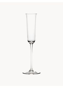 Serax Copos de champanhe em cristal artesanal Grace, conjunto de 4 Transparente Vidro cristal, Vidro Ø 7 x Alt 23 cm, 100 ml