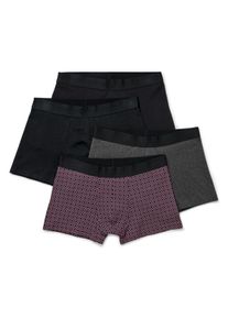 Tchibo - Bokserki - dla pan&oacute;w - rozmiar S/4 - kolor: czarny/szary/z nadrukiem