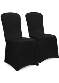 Detex Fundas para sillas Juego de 2 Negro