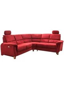 Livetastic Ecksofa , Rot , Textil , Buche , Uni , L-Form , 241x238 cm , Made in Eu , seitenverkehrt erhältlich, Rücken echt, Herz-Waage-Funktion, USB-C-Anschluss , Wohnzimmer, Sofas & Couches, Wohnlandschaften, Ecksofas