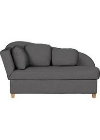 Novel Liege , Dunkelgrau , Textil , Buche , Füllung: Vlies , 85x97x180 cm , Made in Eu , Liegefunktion, Armteil links , Wohnzimmer, Sofas & Couches, Schlafsofas, Polsterliegen