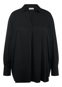SAMOON - Long-Bluse, schwarz, Gr. 54, Viskose