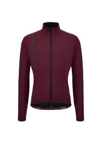 Santini Lined Windproof Winter Cycling Jacket Cycling jacket Men (M, red)