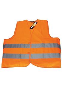 NITRAS, Warnweste, Warnschutz-Weste, neonorange (Farbcode: 4100), 120 g/qm, atmungsaktiv, mit Klettverschluss f&uuml; (3XL, 4XL, L, M, S, XL, XS, XXL)