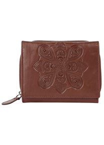Bruno Banani , Geldbörse »Mandala«, echt Leder , cognac