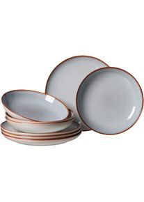 Ritzenhoff & Breker Ritzenhoff & Breker , Tafelservice »Teller Set, Geschirr-Set Portofino«, (Set, 8 tlg., 4 Teller Flach (Ø 27,5 cm), 4 Teller Tief (Ø 23 cm),...