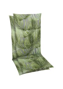 GO-DE, Sesselauflage &raquo;Mittellehner&laquo;, gr&uuml;n, Bezug: 65% Polyester, 35% Baumwolle, B/H/T: 110 cm x 5 cm x 50 cm, gr&uuml;n