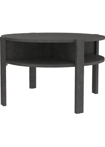FORTE, Beistelltisch &raquo;Tobago&laquo; Durchmesser ca. 74, 5 cm, Betonoptik dunkelgrau, Betonoptik dunkelgrau, zeitloses Design