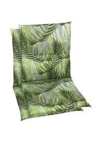 GO-DE, Sesselauflage &raquo;Niederlehner&laquo;, gr&uuml;n, Bezug: 65% Polyester, 35% Baumwolle, B/H/T: 98 cm x 5 cm x 48 cm, gr&uuml;n