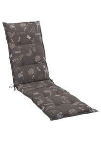 GO-DE, Liegenauflage &raquo;Amalfi&laquo;, taupe, Obermaterial: 50% Baumwolle, 50% Polyester, B/H/T: 190 cm x 7 cm x 50 cm, taupe