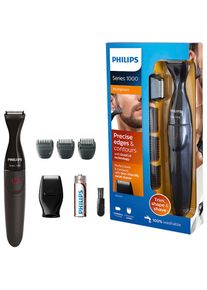 Philips , Multifunktionstrimmer »Series 1000 MG1100/16«, 3 Aufsätze, abwaschbar, mit DualCut-Präzisionstrimmer und 3 Präzisionskämme , schwarz mit...