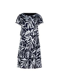 Betty Barclay , Midikleid »Stufenkleid mit U-Boot-Ausschnitt« , Dunkelblau/Weiß , EURO , 36 -EURO , 36 , Passform: Gerade