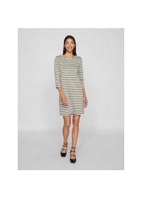 Vila , Jerseykleid »VININNY 3/4 O-NECK DRESS/LC«, Sommerkleid , Dusty Olive Stripes:SNOW WHITE , N-Gr , XXL -N-Gr , XXL , Elastisches Material...