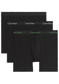 Calvin Klein Underwear , Boxer »BRIEF 3 PACK«, (3 St.), mit längerem Bein , BLACK W/ BLUE SHADOW/SUPREME , 3 St. , S (48) -3 St. , S (48) , Lange...