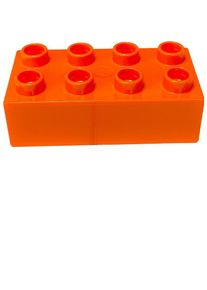 Lego Duplo 2x4 Steine Orange - 50 St&uuml;ck - Grundbausteine 3011 NEU (3011)