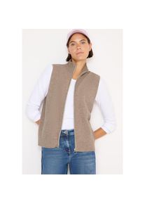 Cecil , Strickweste, mit Rippstruktur , toffee cream melange , M (40) , M (40) , Softe Strickweste von Cecil für Damen