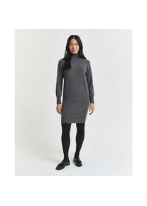 Gant , Strickkleid »SUPERFINE LAMBSWOOL KNIT«, Winterkleid, relaxed fit, Rollkragen, aus reiner Wolle , CHARCOAL MELANGE , N-Gr , S -N-Gr , S ,...