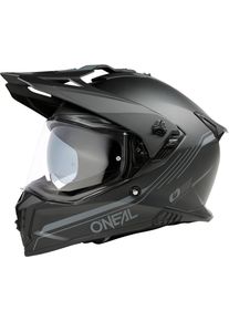 O Neal ONeal A-SRS Solid, casco avventura , colore: Opaco Nero/Grigio , dimensione: M
