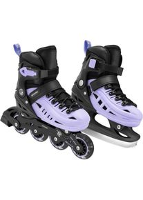 Spokey, Mädchen, Rollschuhe, 4in1 4One Jr Rollerblades (39, 40, 41, 42, 43), Mehrfarbig