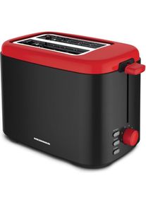 Heinner HTP-800BKR, Toaster, Rot, Schwarz