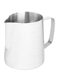 ECG Milchkännchen Edelstahlkännchen 600ml Lucido weiss / 0,6 L, Milchkanne, Silber