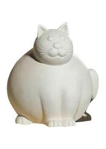 Dekokatze , Creme , Keramik , Katze , 27x30x26 cm , Dekoration, Dekofiguren & Skulpturen, Dekotiere