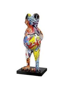 Dekofrosch , Multicolor , Kunststoff , Frosch , 12.5x30.5x10 cm , stehend , Dekoration, Dekofiguren & Skulpturen, Dekotiere