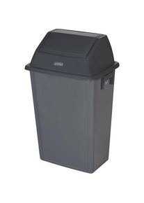 Probbax Zwenkdeksel-emmer, inhoud 60 l, grijs